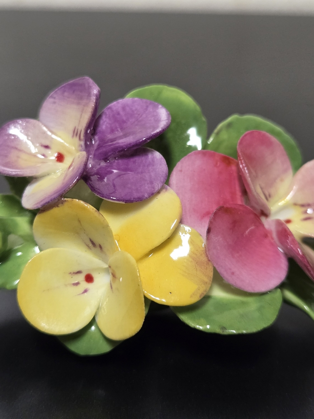 Cara China Staffordshire Pansies